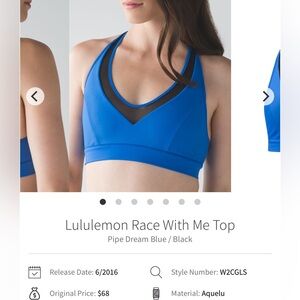 Lululemon Race With Me Top